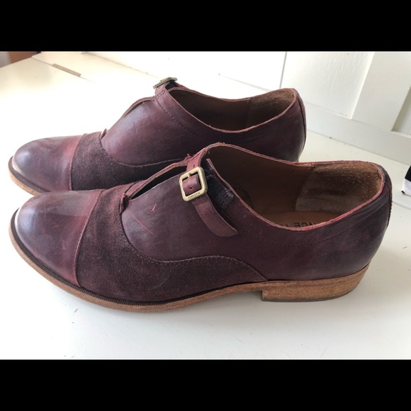 Kork-Ease Shoes | Kork Ease Niseda Oxford Shoes Burgundy Flats Buckle Loafer Maroon Suede Leather | Color: Pink/Red | Size: 8 | Waldenellis's Closet
